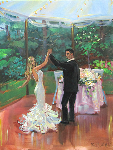 Wedding painting at Moraine farm